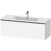 Duravit D-Neo Waschtischunterbau wandhängend, 1210x440x462mm, 1 Auszug, mit Griff Diamantschwarz, DE42640BD180000, Farbe: Weiß Matt Dekor