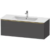 Duravit D-Neo bâti-support lavabo suspendu, 1210x440x462mm, 1 tiroir, avec poignée or poli, DE4264034490000