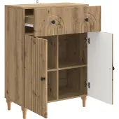 vidaXL Sideboard Artisan-Eiche 66 x 34,5 x 90 cm Holzwerkstoff