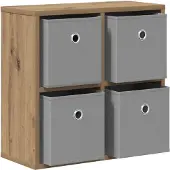 vidaXL Sideboard Artisan-Eiche 49,5 x 22 x 47 cm