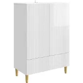 vidaXL Sideboard Hochglanz Weiß 66 x 34,5 x 95 cm Holzwerkstoff