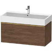 Duravit D-Neo bâti-support lavabo suspendu,984x440x442mm, 1 tiroir, avec poignée or poli, DE4274034210000