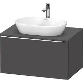 Duravit Waschtischunterschrank D-Neo 80x55cm, chr/Gra m, 1 A, 1 Pl, wandhängend