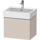 Duravit D-Neo Waschtischunterbau wandhängend, 584x440x442mm, 1 Auszug, mit Griff Chrom, DE4271010910000, Farbe: Taupe Matt Dekor