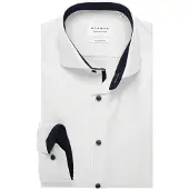 Eterna Langarmhemd "COMFORT FIT", Herren, Gr. 50, Normalgrößen, weiß, Twill, 100% Baumwolle, normal, Manschette, Hemden Langarmhemd, NON IRON (bügelfrei)