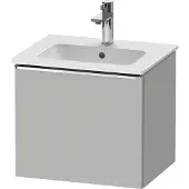 Duravit D-Neo Waschtischunterbau wandhängend, 510x440x402mm, 1 Auszug, mit Griff Chrom, DE4260010070000, Farbe: Betongrau Matt Dekor