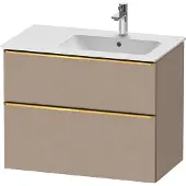 Duravit D-Neo bâti-support lavabo suspendu, 810x625x462mm, 1 tiroir, avec poignée or poli, DE4367034750000