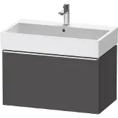 Duravit D-Neo Waschtischunterbau wandhängend, 784x440x442mm, 1 Auszug, mit Griff Chrom, DE4273010490000, Farbe: Graphit Matt Dekor