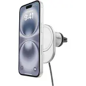 Belkin BoostCharge Pro, Auto, Zigarettenanzünder, Kabelloses Aufladen, Grau