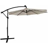 Kondela Garten LED-Sonnenschirm Lindan - beige