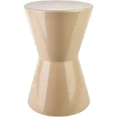 Mondex Beistelltisch/ Hocker Metall ROGER 29,5x29,5x45 cm Beige 1 Stk.