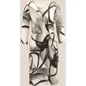MADELEINE Sommerkleid "Kleid Wickelkleid mit Grafikprint, 3/4-Arm"