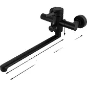OEM Küchenarmatur, Ausziehbare Sprühdüse, Einstellbare Temperatur, schwarz