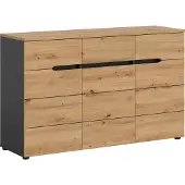 Xonox Kommode Canu | Basalt grau / Artisan Eiche