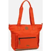 Cabaia Schultertasche mit Laptopfach Essentials Tote Bag Bogota rot