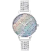 Olivia Burton Analog Quarzuhr für Damen Kollektion Under THE SEA mit Silbernes E
