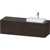 Duravit Waschtischunterschrank L-Cube 162x55x48,2cm, 2 SBK, wd, AS R, N geb.