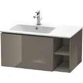 Duravit L-Cube Waschtischunterbau wandhängend, 1 Auszug, Regalelement seitlich, Becken links, 820x400x481mm, LC619108989