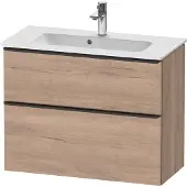 Duravit D-Neo bâti-support lavabo suspendu, Compact, 810x625x372mm, 1 tiroir, avec poignée noir diamant