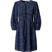 Pepe Jeans für Damen. PL9537789 Kleid Barbara navy (L), Lässig, Viskose, Kurzarm, Marine