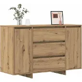 vidaXL Sideboard Artisan-Eiche 120 x 41 x 75 cm Holzwerkstoff