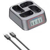 PATONA Platinum USB-C PD QC 4-fach Schnellladegerät Canon LP-E6 LP-E6N LP-E6NJ LP-E6P