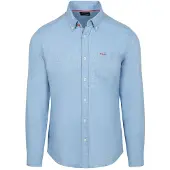 NZA (NZA) Shirt Linen Blend Sailing Blau