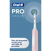 Oral-B Elektrische Zahnbürste Pro 1 mit Ersatzbürste, Rosa