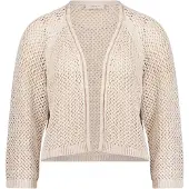 Cartoon Cardigan "Strick-Cardigan mit Glanzeffekt", Damen, Gr. 34, beige (safari beige), Obermaterial: 39% Polyacryl PAN. 35% Polyester PES. 26% Polyamid PA., Strickjacken Cardigan