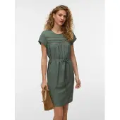 Vero Moda Minikleid "VMDEBBIE PLEAT SL SHORT DRESS WVN" Viskose, Bindegürtel