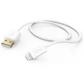 Hama USB-Kabel "USB-Kabel Ladekabel, USB-A - Lightning, 1,5 m, Weiß", weiß, Kabel, USB-Kabel