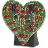 Whadda Blinkendes LED Herz 9V MK101 Elektronischer Bausatz
