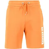 Alpha industries Shorts "Alpha Puff Print Short", Herren, Gr. XS, Normalgrößen, orange (tangerine), Obermaterial: 80% Baumwolle, 20% Polyester, Hosen Shorts