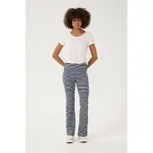 Culture Stoffhose "Casual Hose CUtea", Damen, Gr. XL, N-Gr, blau (marineblaus, weiß stripe), Obermaterial: 95% Baumwolle CO. 5% Elasthan EL., Hosen Stoffhose