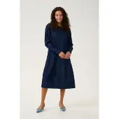 Culture Jeanskleid "Denimkleid CUarpa", Damen, Gr. XS, N-Gr, blau (rinse wash), Obermaterial: 90% Baumwolle CO. 10% Lyocell CLY., Kleider Jeanskleid