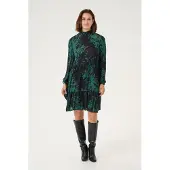 Kaffe Kleid Loose fit black green