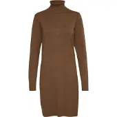 Saint tropez Midikleid SAINT TROPEZ "Damen Kleid U6801", Damen, Gr. M, N-Gr, braun (shitake melange), Obermaterial: 70% Viskose LENZING ECOVERO CV LenzEcov. 30% Polyester PES., Kleider Midikleid