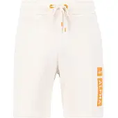 Alpha industries 1100000002199 "Alpha Puff Print Short", Herren, Gr. S, Normalgrößen, weiß (jet stream weiß), Obermaterial: 80% Baumwolle, 20% Polyester, Hosen 1100000002199