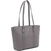 David jones Damen Schultertasche aus veganem Leder, schwarz, 36x23 cm, mit Reißverschluss
