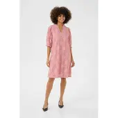 Culture Midikleid "Damen Kleid CUolu", Damen, Gr. S, N-Gr, pink (pale mauve), Obermaterial: 70% Polyamid PA. 30% Baumwolle CO., Kleider Midikleid