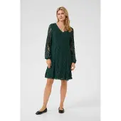 Cream Jerseykleid "Jerseykleid CRKit", Damen, Gr. XS, N-Gr, grün (sea moss), Obermaterial: 60% Nylon NY. 40% Baumwolle CO., Kleider Jerseykleid