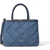 Braccialini Handtasche Blau Gesteppt mit Reißverschluss 32x24 cm Blu UNICA B17071-BLU