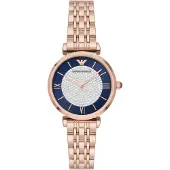 Giorgio Armani Emporio AR11423 Damen-Armbanduhr, Edelstahl-Gehäuse, Metall-Armband