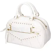 Braccialini Handtasche Schwarz Polyurethan mit Reißverschluss und Schulterriemen Black B UNICA 29.5x18x14 cm B17132-NERO