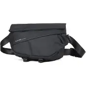 Aoking Uni Umhängetasche, Schwarz, Polyester, verstellbarer Trageriem, 30,5 x 19,5 cm