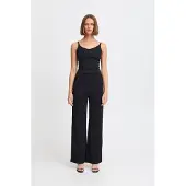 Ichi IHKATINE Damen Hose Stoffhose Pants mit Gummizug Ziernähten Paspeltaschen Regular fit