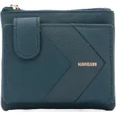 Navigare Damen-Geldbörse mit Reißverschluss aus Schwarz Black B UNICA 10x9x3 cm