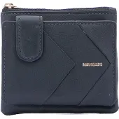 Navigare Damen-Geldbörse mit Reißverschluss aus Schwarz Black B UNICA 10x9x3 cm