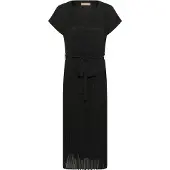 Culture Midikleid "Damen Kleid CUalvia", Damen, Gr. S, N-Gr, schwarz, Obermaterial: 100% Polyester PES., Kleider Midikleid
