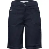 Street One Bermudas "Style Yulius", Damen, Gr. 34, N-Gr, blau (shadowed navy), Web, Obermaterial: 98% Baumwolle, 2% Elasthan, unifarben, normal kniefrei, Hosen Bermudas, Sommershorts mit Turn-Up